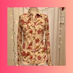 GAP Floral Western Top